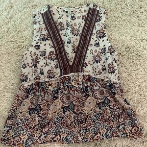 SOLD Lucky Brand Floral Tank Top